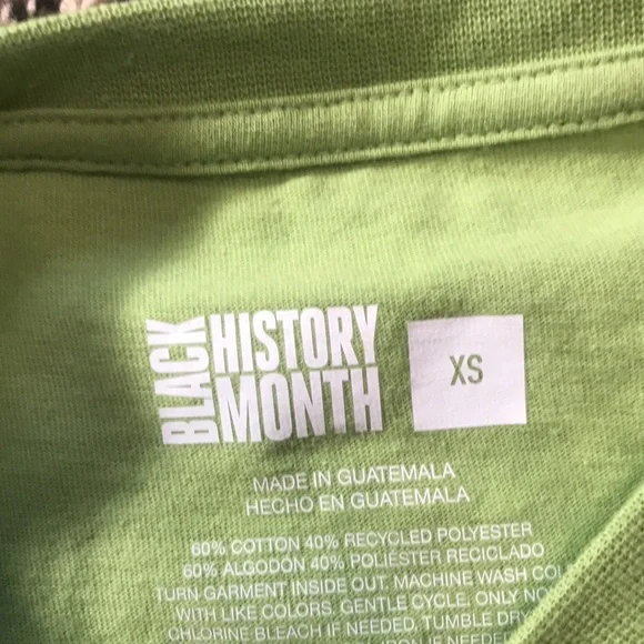 Target X Black History Month Green Graphic Boxy T-Shirt Woman’s Size XS | NWT - Picture 3 of 3